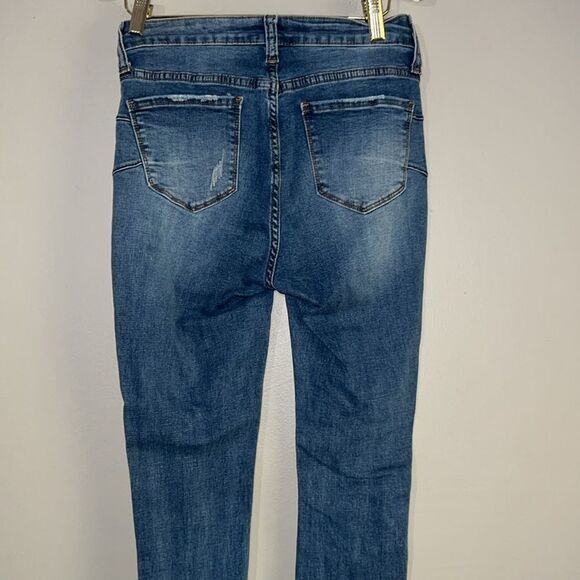 SONG curvy high-rise skinny ankle distressed denim jean size 3/26 - Picture 5 of 9